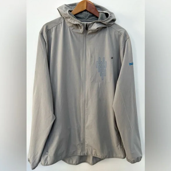 Vuori Men’s Hooded Windbreaker Jacket XL Gray Lightweight Athletic Running Shell - Picture 1 of 5